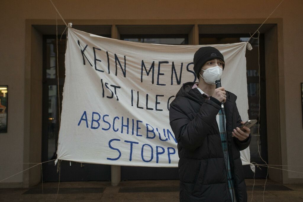 Protest gegen die Asylpolitik