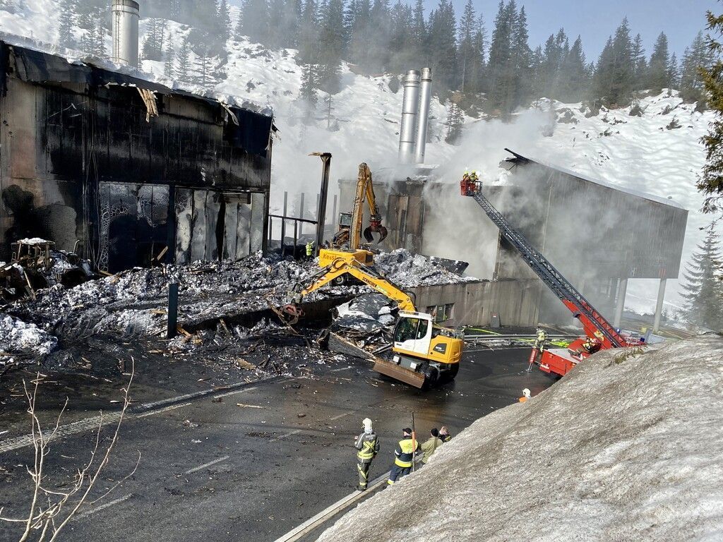 Großbrand in Lech forderte keine Verletzten.