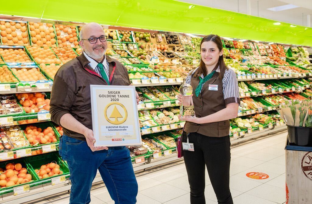 Gold geht an den Eurospar in der Bludenzer Schmittenstraße