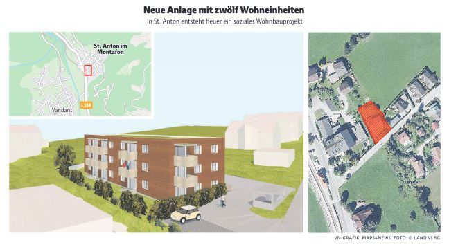 So sieht das neue Wohnbauprojekt der Alpenländischen Heimstätte in St. Anton aus