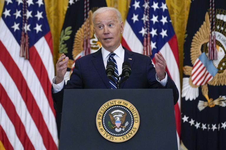 Biden will sich 2024 um eine zweite Amtszeit im Weißen Haus bewerben. AP