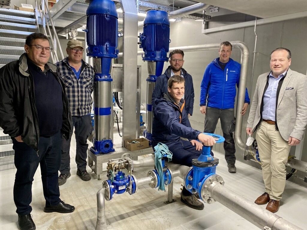 Neuer Hochbehälter Bargrand vor der Fertigstellung