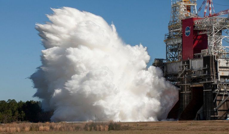 Die SLS sei die leistungsstärkste Rakete, die die Nasa jemals gebaut hat. AFP