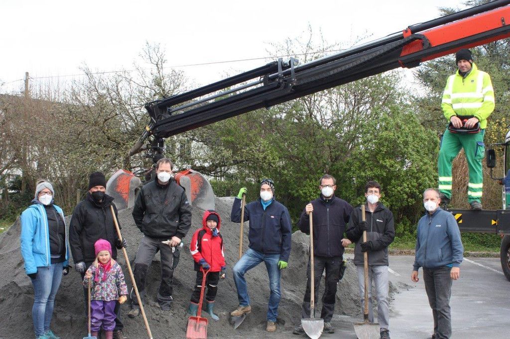 50 Tonnen feiner Spielsand