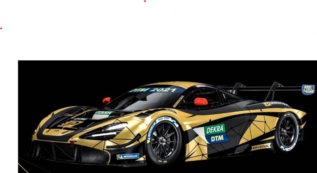 Klien mit Bolide von McLaren in der DTM