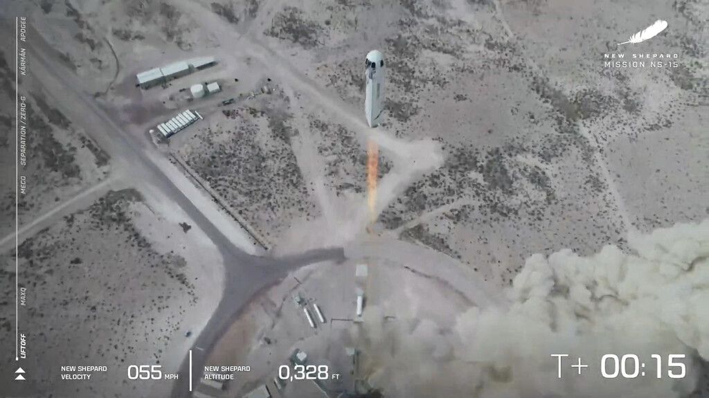 Blue-Origin-Rakete erfolgreich gestartet