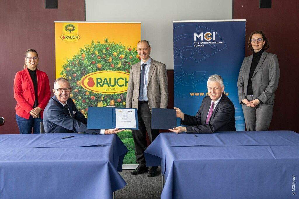 Rauch Fruchtsäfte und MCI bilden Partnerschaft