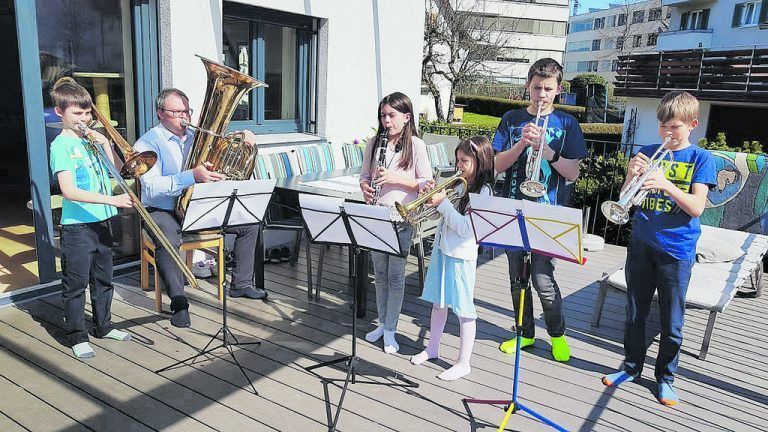 Familie Schmid vom MV Lochau. VBV