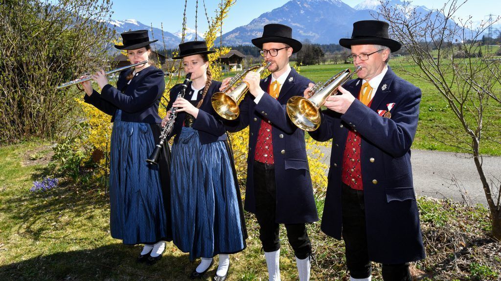 Klangwolke mit musikalischen Ostergrüßen aus Vorarlberg