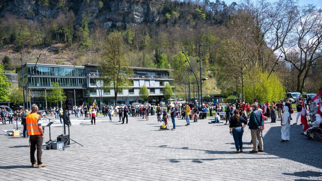 200 demonstrierten in Feldkirch