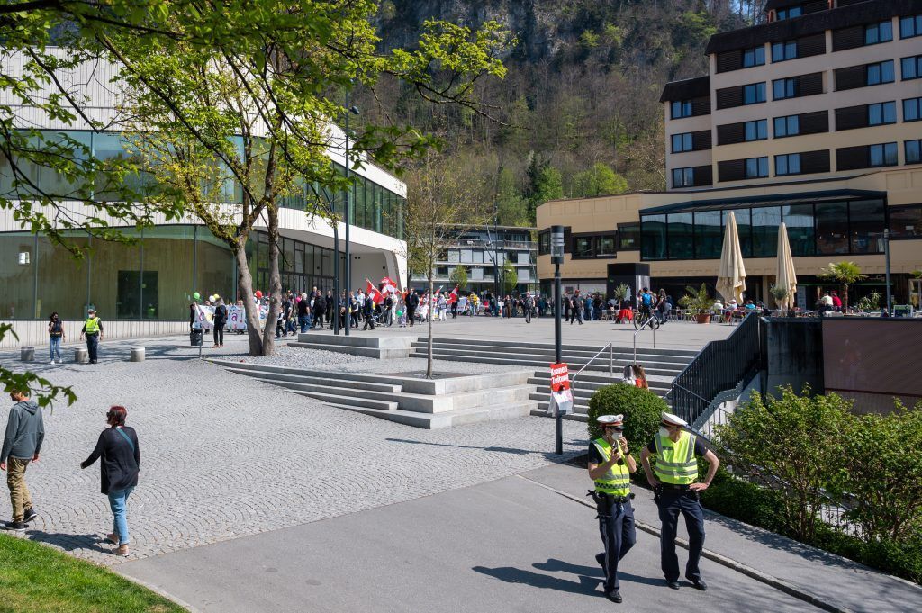 200 demonstrierten in Feldkirch