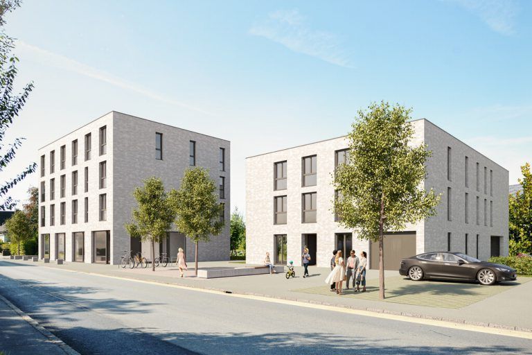 In Wolfurt entstehen bis Dezember 2022 auf rund 1300 Quadratmetern neue Wohnungen und Geschäftsflächen.<span class="copyright">Klimmer Wohnbau</span>