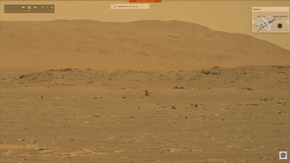 Historischer erster Flug: Mars-Hubschrauber abgehoben