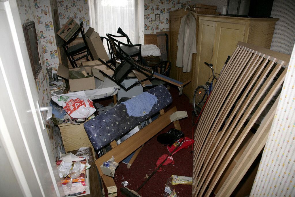 Leben in Chaos und Müll