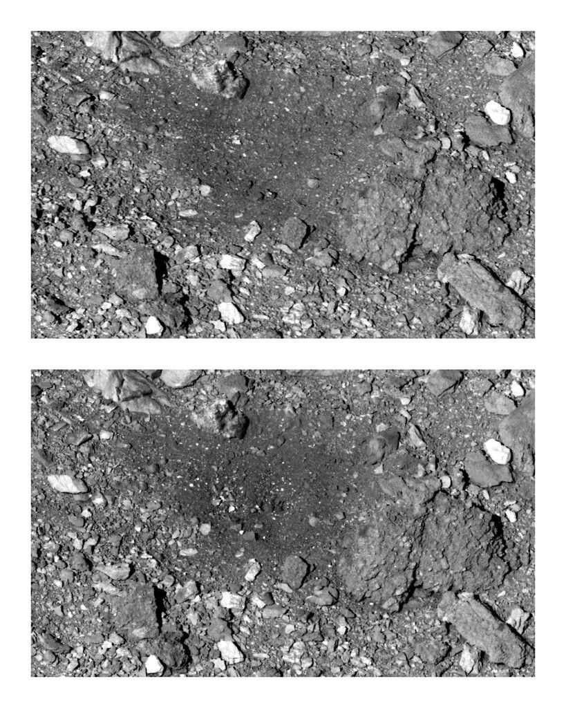 Sonde hinterlässt ­Spuren auf Asteroid