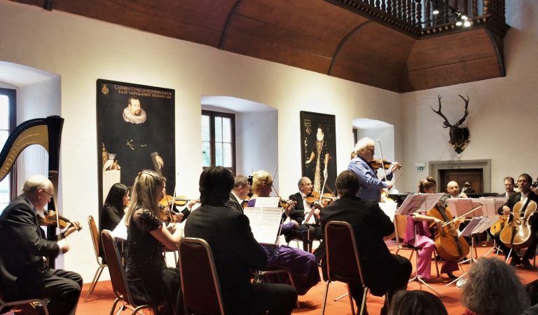 Kammerorchester Arpeggione im Rittersaal des Palastes in Hohenems. <span class="copyright">JU</span>