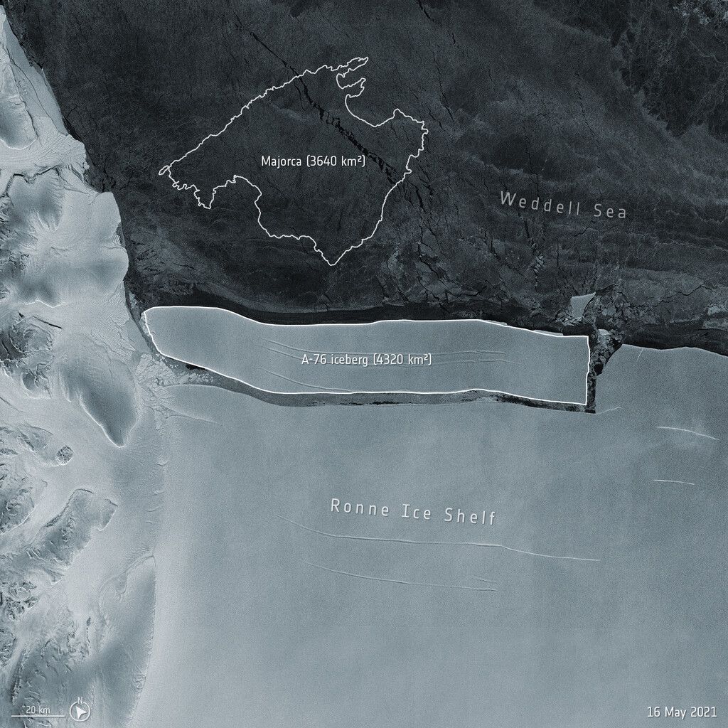 Neuer weltgrößter Eisberg in Antarktis