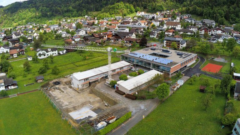 Am 2. Juli 2018 erfolgte der offizielle Spatenstich auf dem Campusgelände.VN/JS