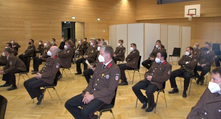 Auf den gemütlichen Teil musste die Bucher Wehr bei der Zusammenkunft in bewegten Zeiten verzichten.