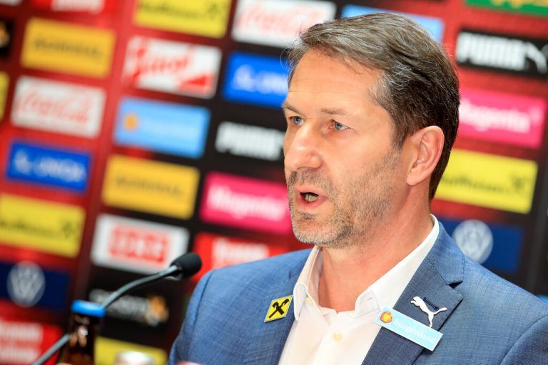 BAD TATZMANNSDORF,AUSTRIA,19.MAY.21 - SOCCER - UEFA European Championship, OEFB international match, preview, squad nomination, press conference. Image shows head coach Franco Foda (AUT). Photo: GEPA pictures/ Mario Buehner