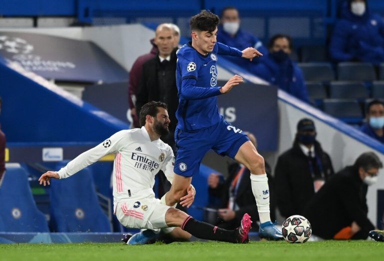 Chelseas Kai Havertz (r.) war von den Real-Spielern kaum zu stoppen. Reuters