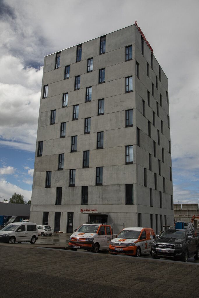 Das Amedia Hotel in Lustenau mit Fokus auf Design und Medien wird am 1. Juni die ersten Gäste empfangen.VN/Paulitsch