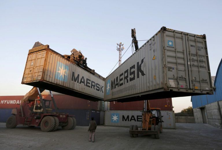 Der dänische Reederei-Riese Maersk profitiert von der starken Nachfrage. Reuters