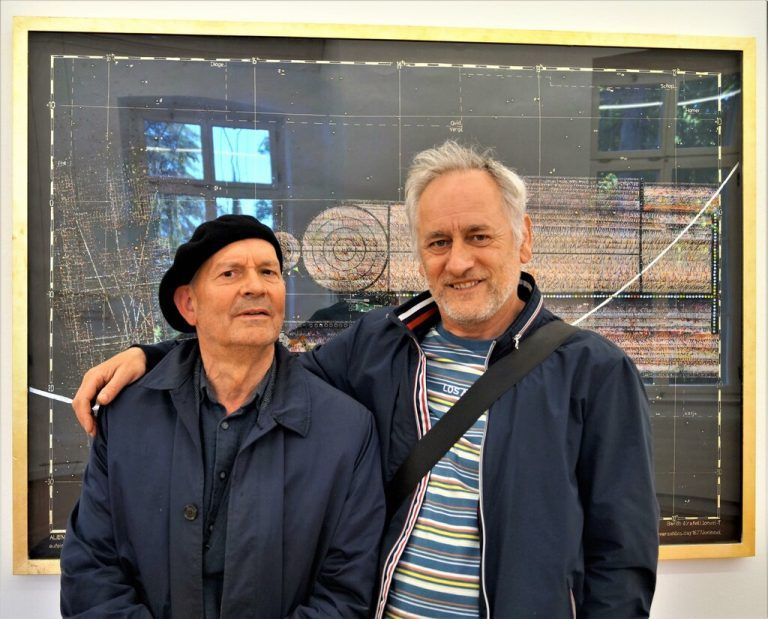 Die Künstler Christoph Lissy und Rafet Jonuzi.