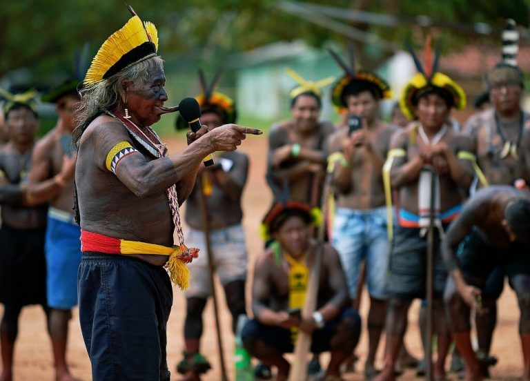 Die Proteste der Völker Amazoniens bleiben von Brasiliens Regierung ungehört. AFP