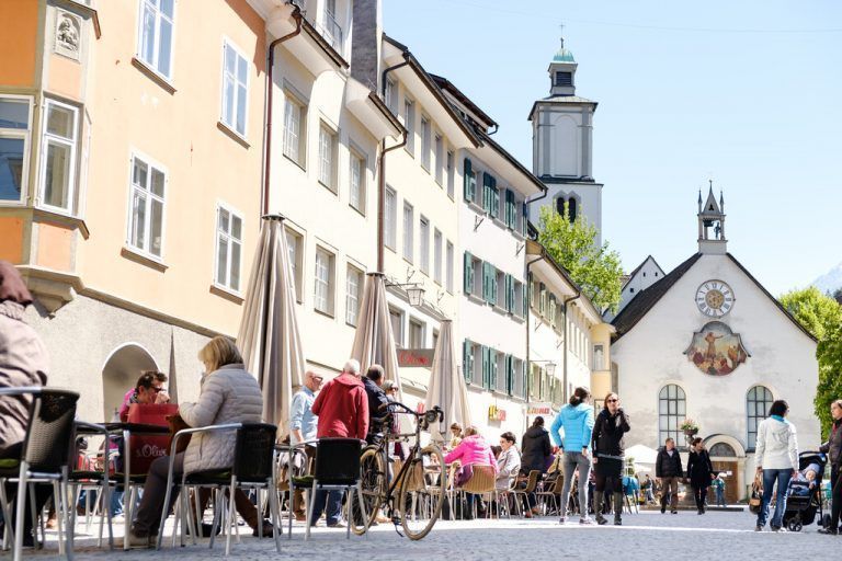 Die Stadt Feldkirch unterstützt ihre Gastronomie­betriebe. Matthias Rhomberg