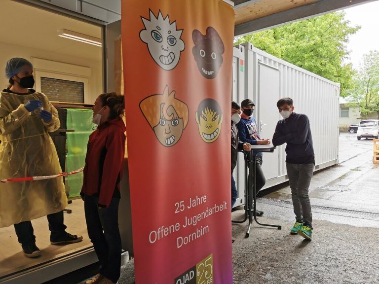 Pandemiebekämpfung nimmt man bei der Offenen Jugendarbeit Dornbirn sehr ernst.