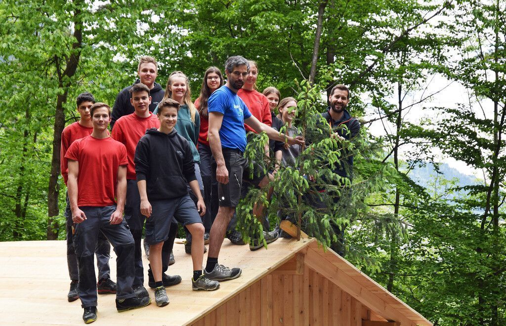 Schüler im Einsatz für Bludenzer „WaldLüxe“