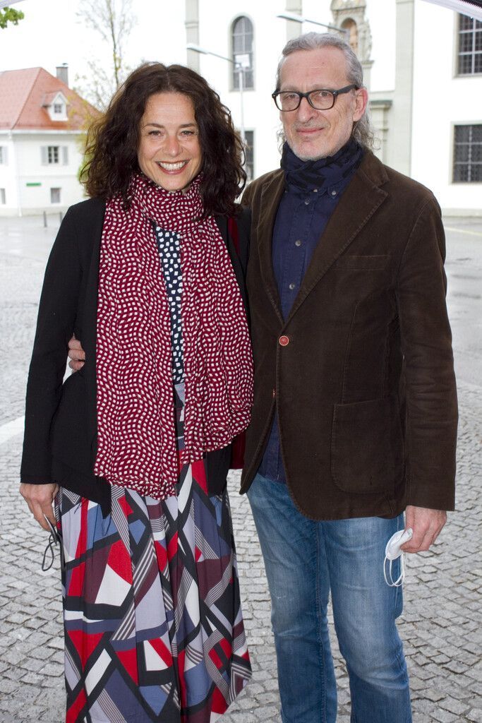 Susanne Bell und Sandro Scherling bei der Eröffnung.