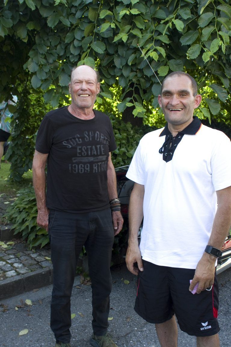 Beste Laune bei Gernot Riedmann (l.) und Harald Dona.