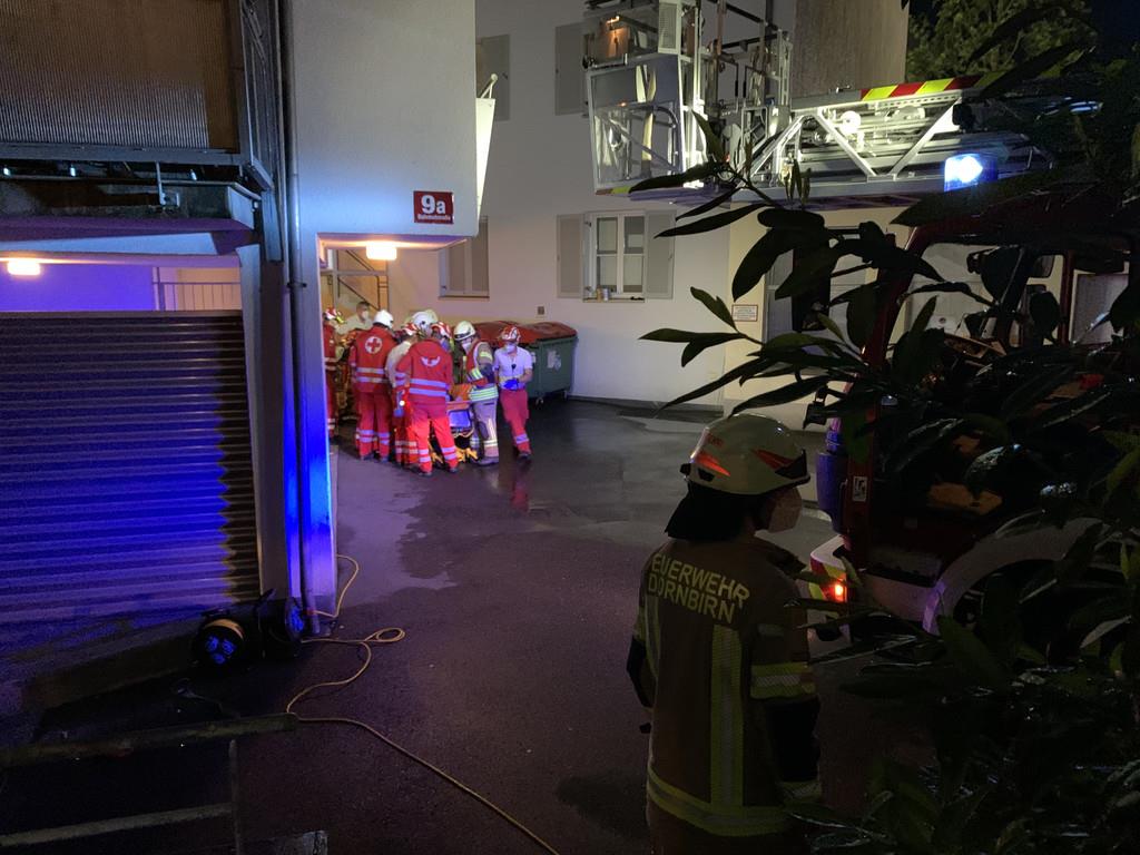 Dornbirn: Person nach Brand in Lebensgefahr
