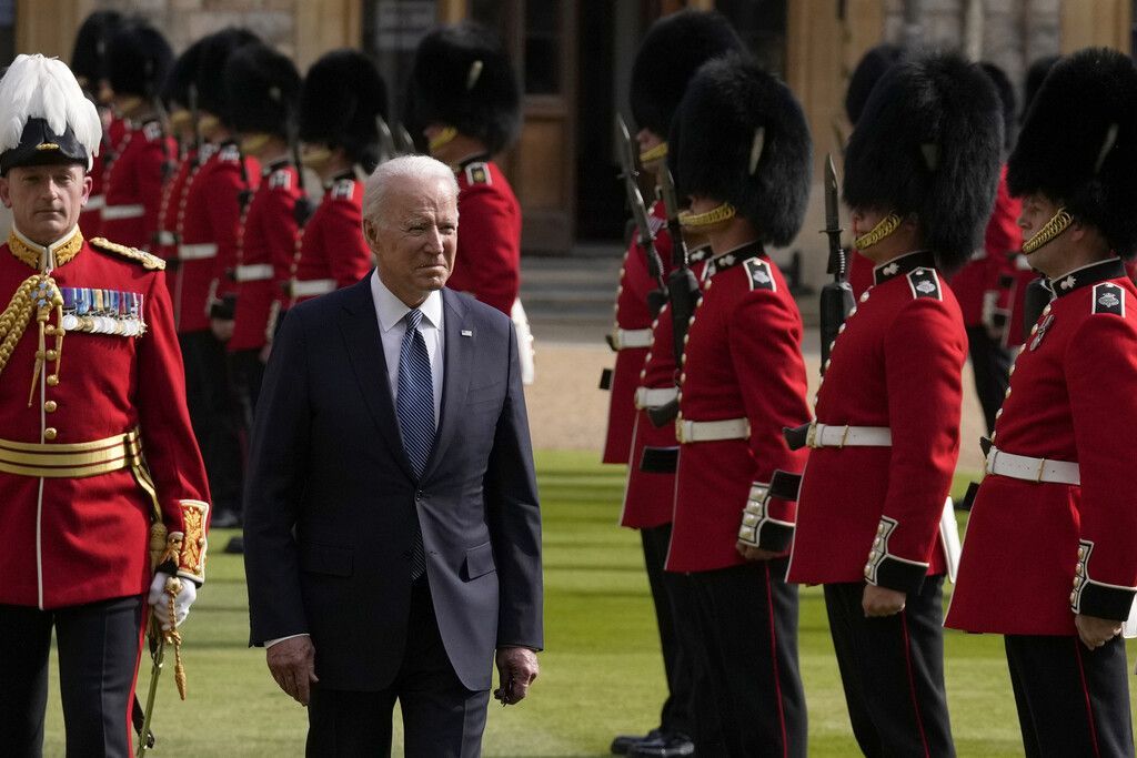 Queen empfing US-Präsident Biden und First Lady zum Tee