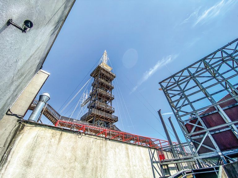 Der Holzturm beim Höhenrausch ist dieses Jahr zum letzten Mal begehbar.