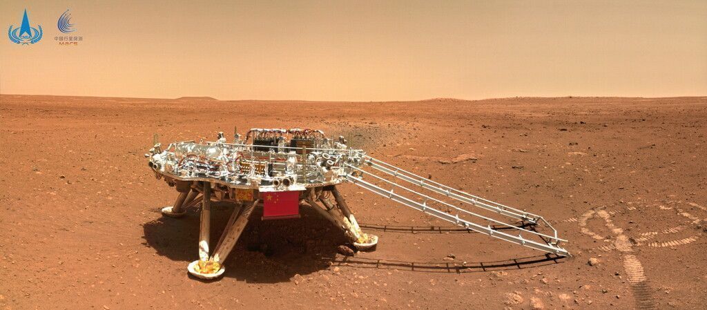 Chinas Mars-Rover hinterließ Spuren auf dem Mars