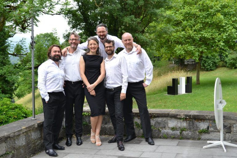 Die Musikgruppe K+K Plattform bot ein abwechslungsreiches Konzertprogramm im Garten der Villa Falkenhorst. BI