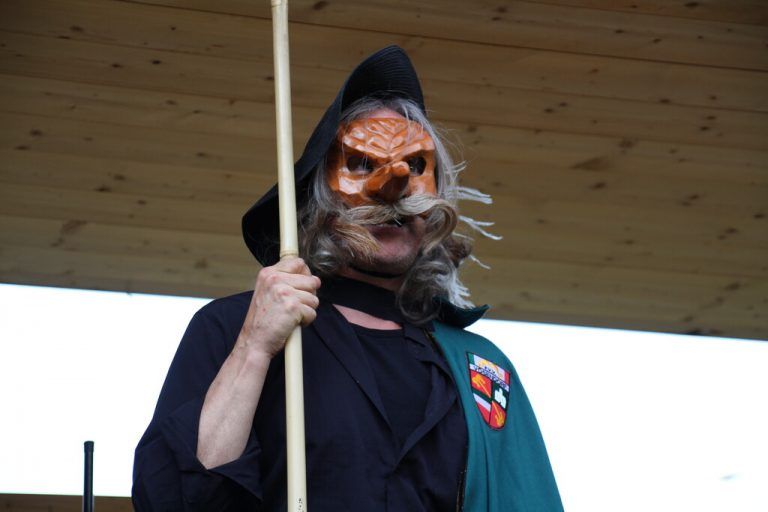Etwas anders sahen die Masken zur Zeit der Pest aus, ...