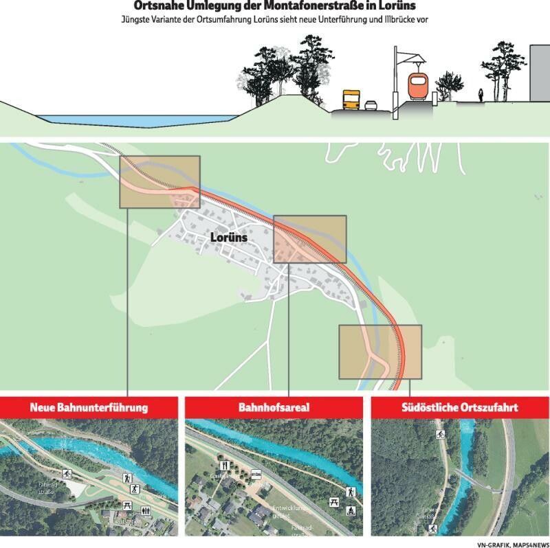 Ortsnah um Lorüns herum