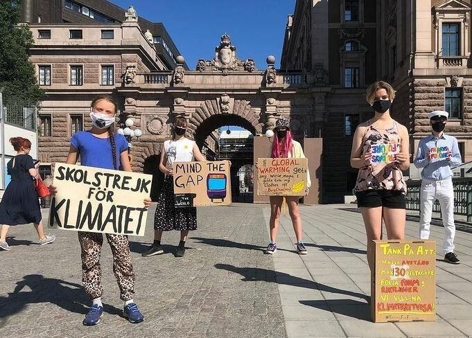 Protest-Comeback: Thunberg wieder vor Parlament in Stockholm
