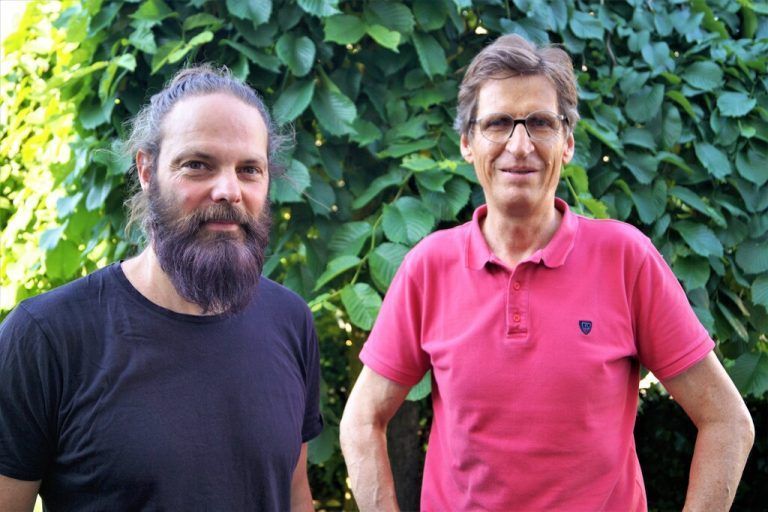 Künstler Peter Wehinger und Kunstfotograf Günter König.