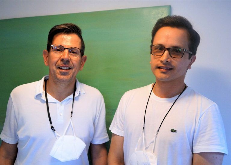 Rainer Nagel und Sergio Lizcano in der Galerie Z in Hard.