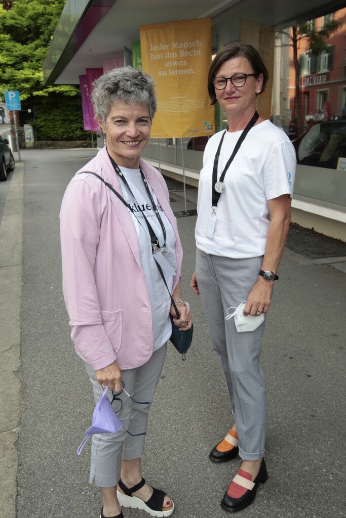 (V. l.) Angelika Pedot-Spiegel (IV) und Martina Natter.