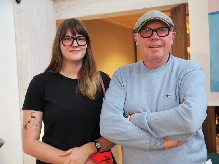 Günther Böhler (Shuz) mit Tochter Johanna.