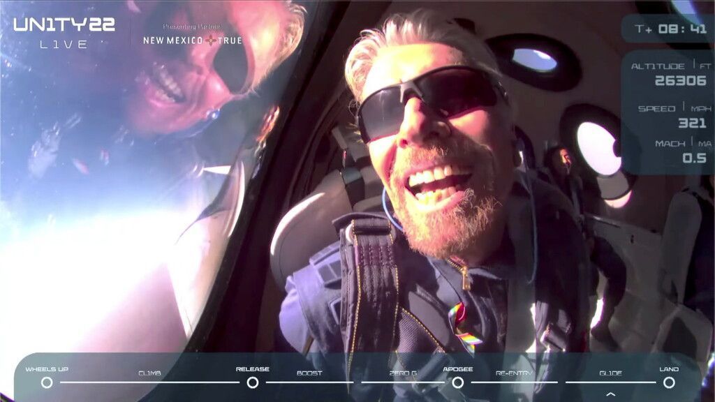 Milliardär Branson erreicht das All
