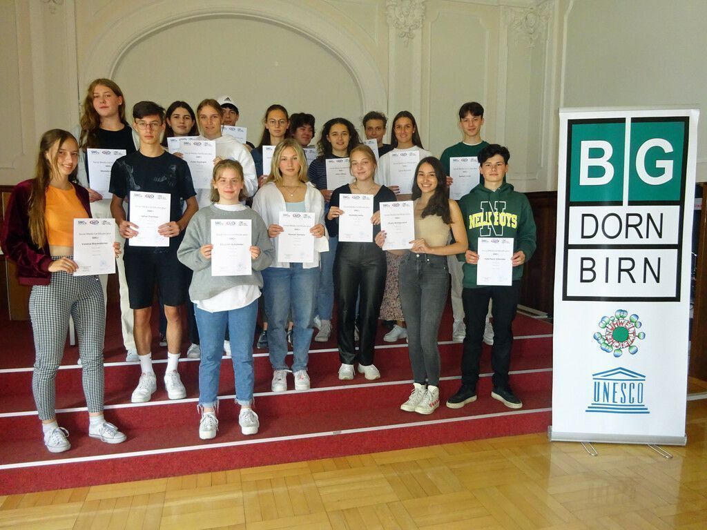 38 neue Medienexperten am Bundesgymnasium Dornbirn