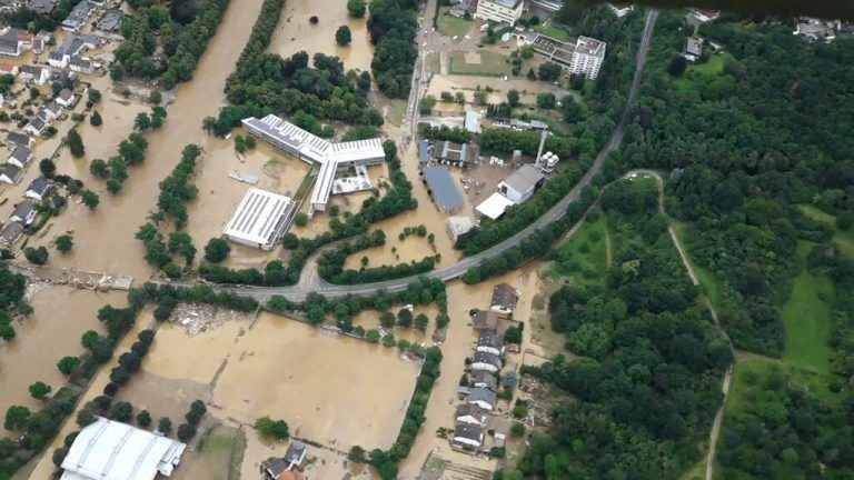 Luftaufnahme von Bad Neuenahr-Ahrweiler (Rheinland-Pfalz). AFP