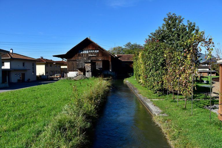 Der Mühlbach in Rankweil vor der Renaturierung. <span class="copyright">Marktgemeinde</span>